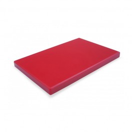Planche à découper rouge 53x32,5x2cm viande en polyéthylène - Lacor