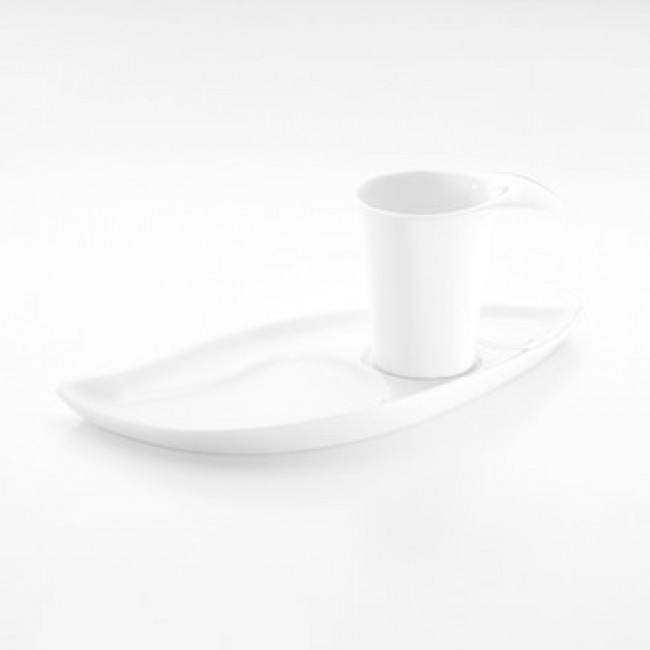 Tasse à Café 8cl Blanche En Porcelaine Alizée Pillivuyt 